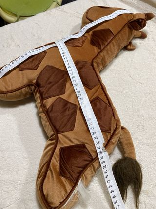 Cuscino Giraffa Arredo Velluto Marrone