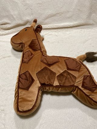 Cuscino Giraffa Arredo Velluto Marrone