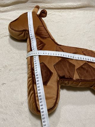 Cuscino Giraffa Arredo Velluto Marrone