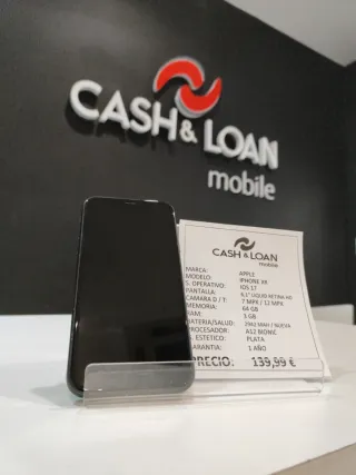 iPhone XR 64GB Argento Batteria Nuova