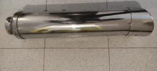 Cola de escape cromada Hyosung aquila 650