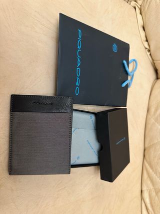 Portafoglio Piquadro nero/grigio