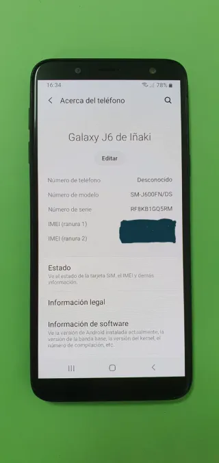 Samsung Galaxy J6 2018 Nero