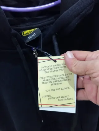 Sudadera Corteiz Negra Talla S