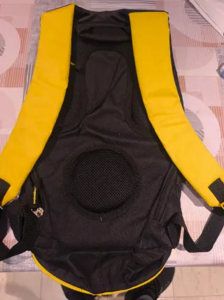 Mochila Ciclismo Negra y Amarilla
