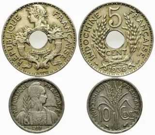 Monedas Antiguas Indochina AA580-090221029 014 Q03