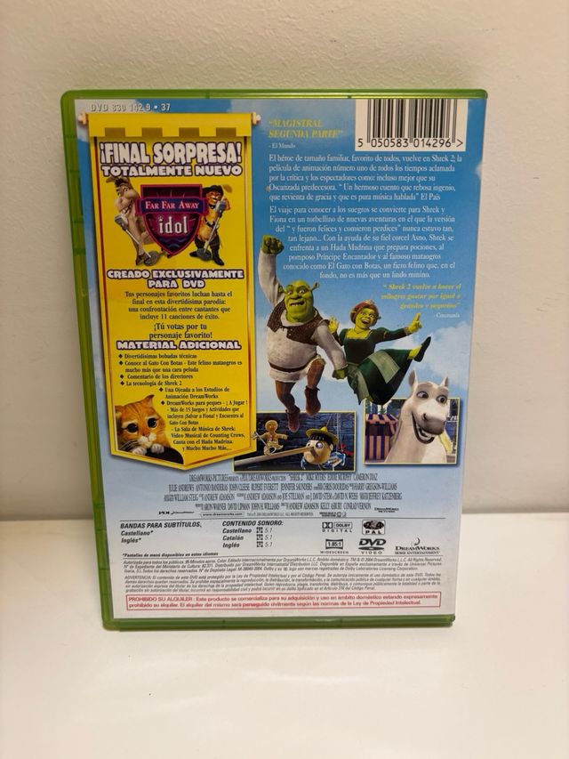 Pack 2 DVDs Shrek: Shrek 2 + Shrek Tercero