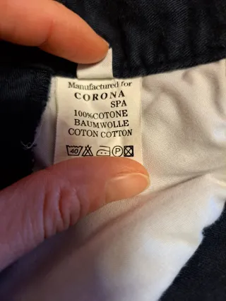 Pantaloni uomo European Project blu XL / 52 IT