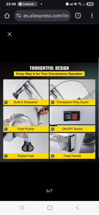 Cortafiambres profesional Vevor