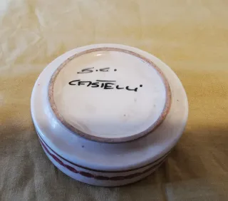 Scatolina ceramica firmata Castelli