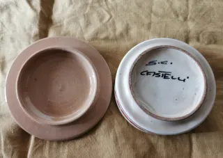 Scatolina ceramica firmata Castelli