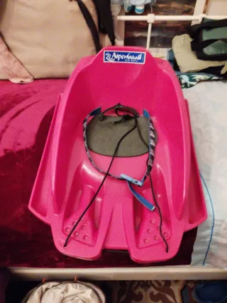 Trineo infantil rosa