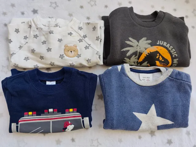 Lote 4 sudaderas bebé 3-6 meses