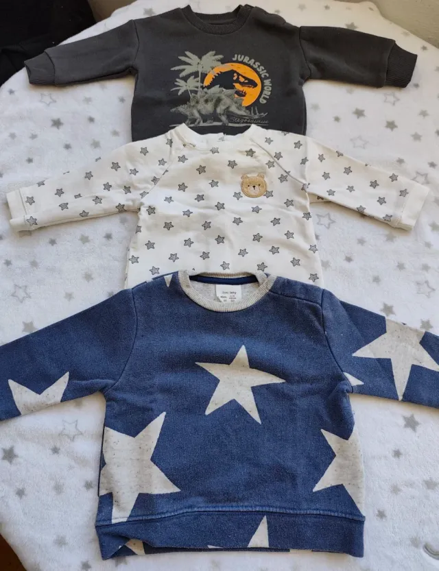 Lote 4 sudaderas bebé 3-6 meses