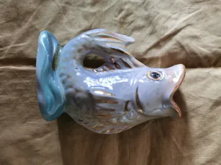 Vasetto vintage ceramica pesce