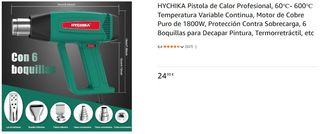 Decapador nuevo. Pistola de calor térmica.