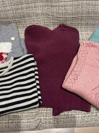 Lote 5 jerséis lana Talla XS