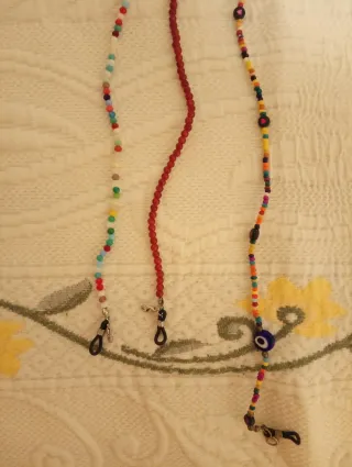 3 sujeta gafas de piedras para mujer