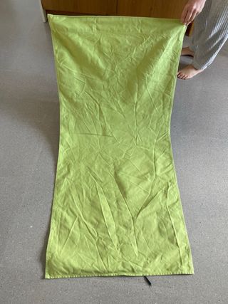 Tumbona de tela verde