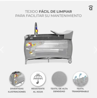 Cuna de viaje 4 en 1 + colchón