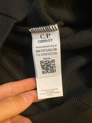 Sudadera CP Company Negra Talla M