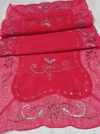 Centrotavola Natalizio Rosso e Oro