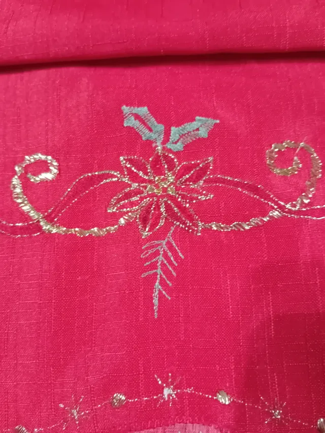 Centrotavola Natalizio Rosso e Oro