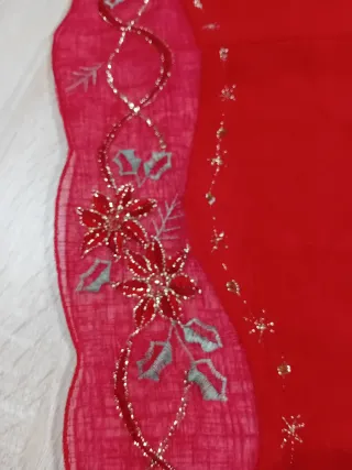 Centrotavola Natalizio Rosso e Oro