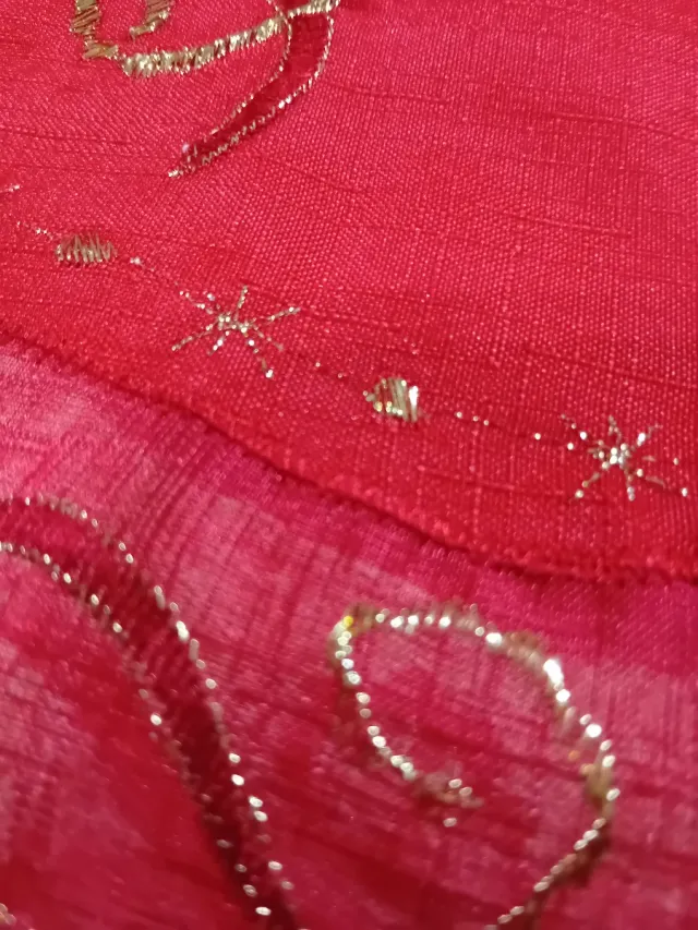 Centrotavola Natalizio Rosso e Oro