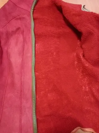 Cazadora roja multicolor