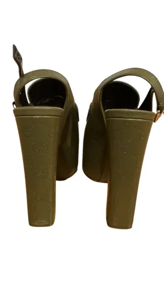 Scarpe Gucci Slingback Platform Horsebit 39