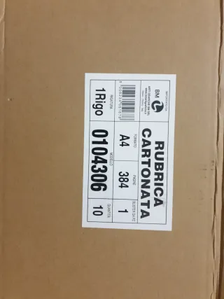 Rubrica Cartonata A4 Rigata BM SRL