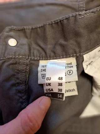 Pantaloni Uomo European Project Grigi XXL / 54 IT