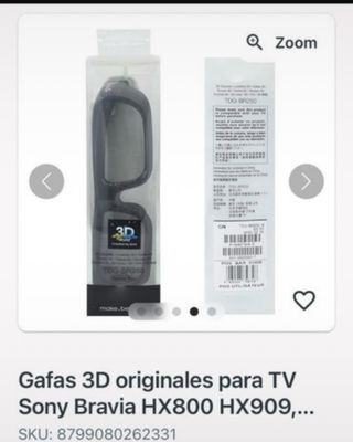 Gafas 3D Sony TDG-BR250B