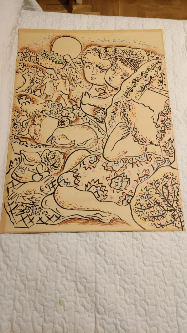 Técnica mixta Vidal Souto .75x54 cm