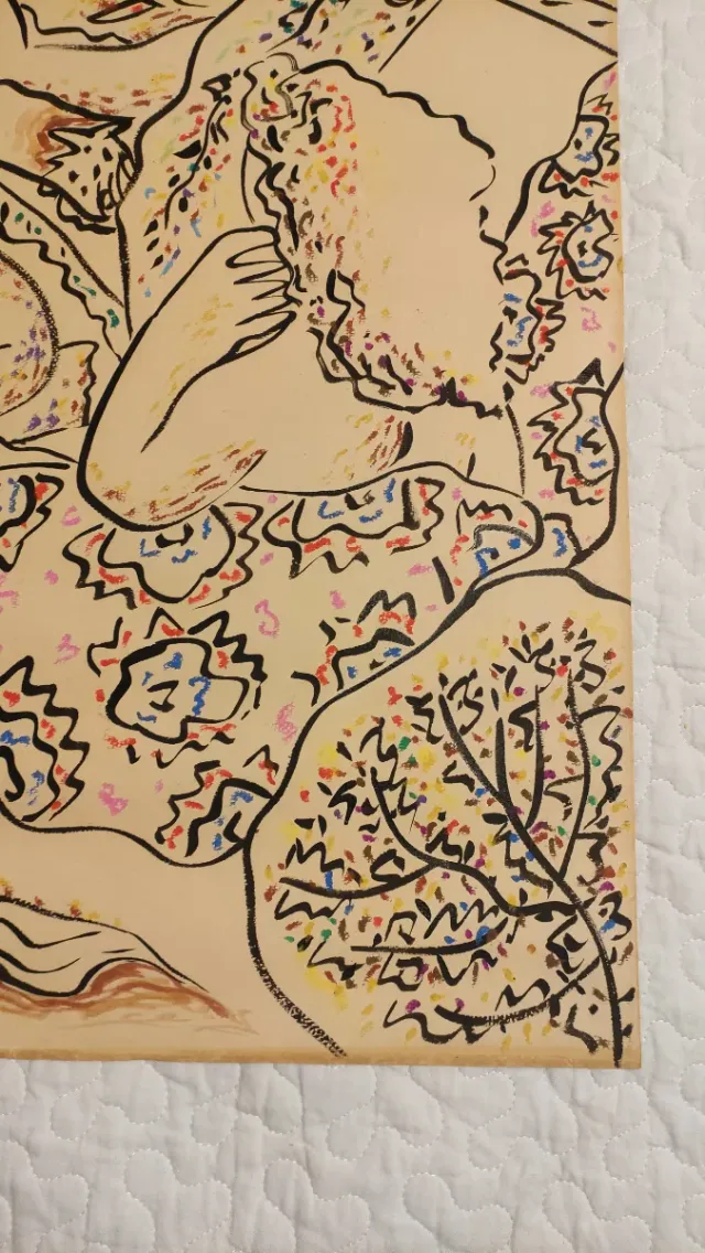 Técnica mixta Vidal Souto .75x54 cm