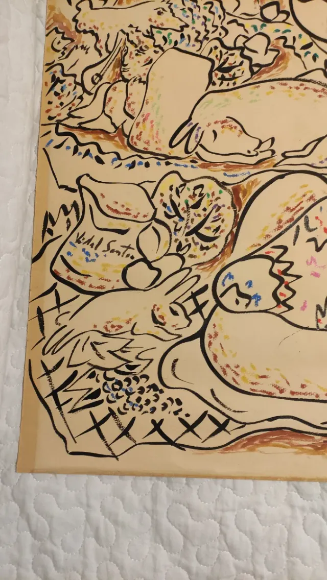 Técnica mixta Vidal Souto .75x54 cm