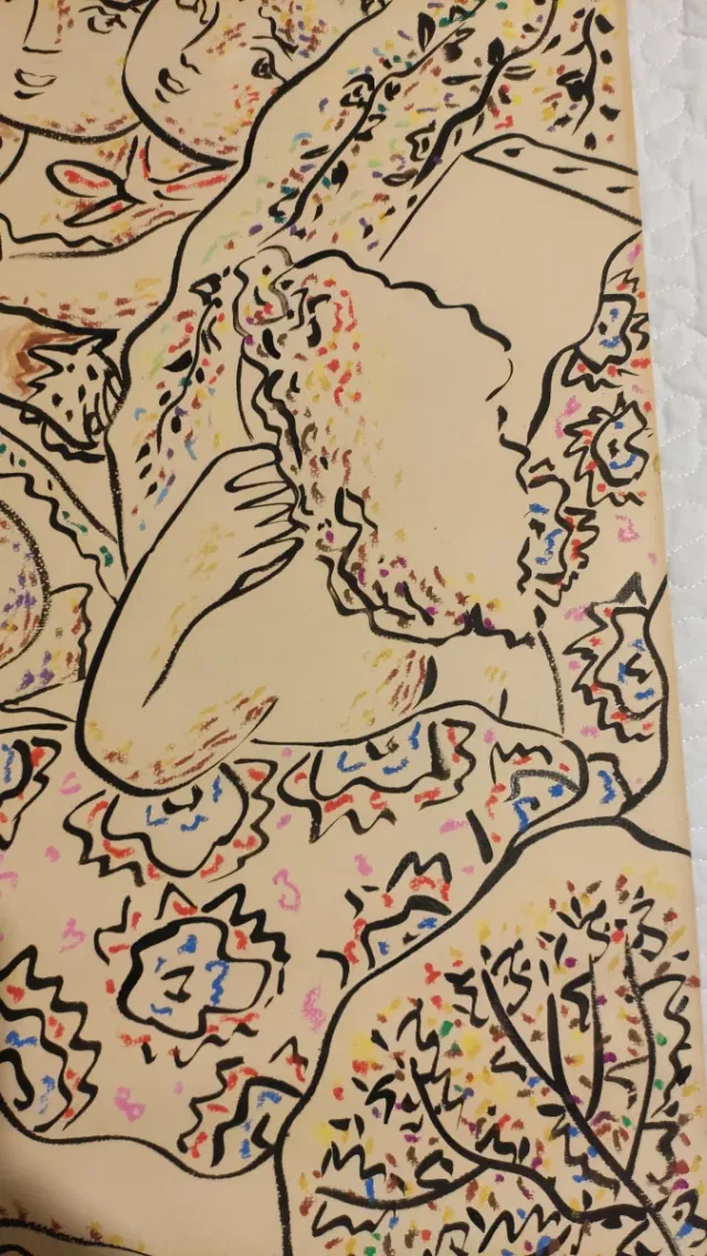 Técnica mixta Vidal Souto .75x54 cm