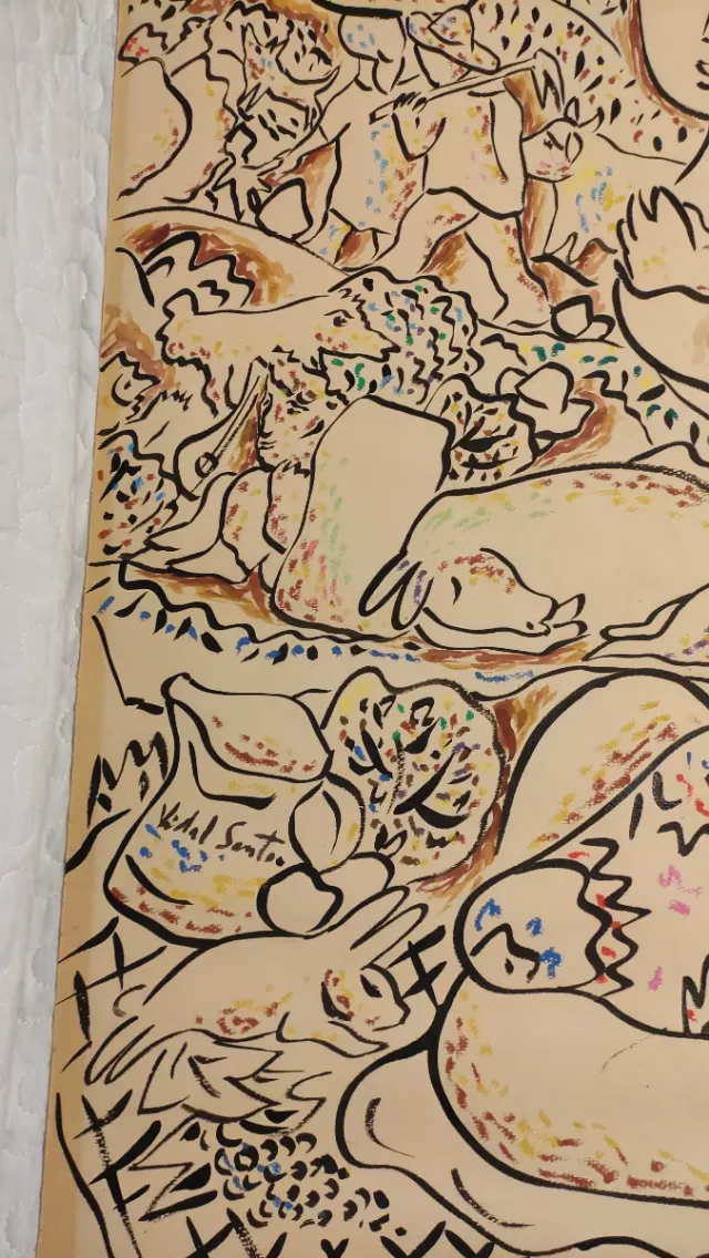 Técnica mixta Vidal Souto .75x54 cm