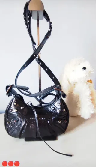 Borsetta Regina Schrecker Vera Pelle Nera