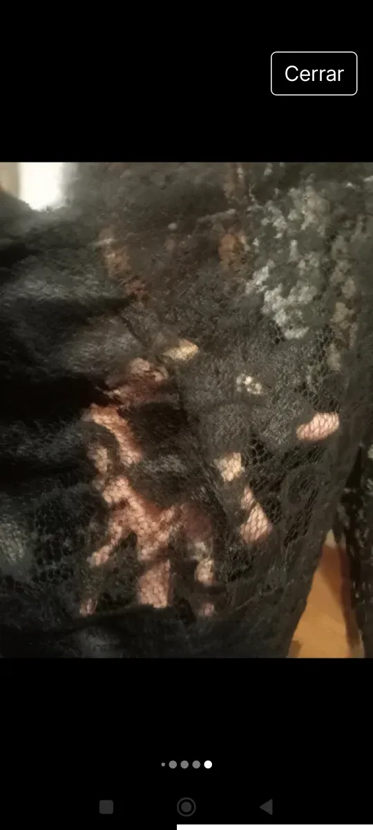 Vestido de encaje negro