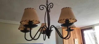 Lámpara de techo estilo rústico