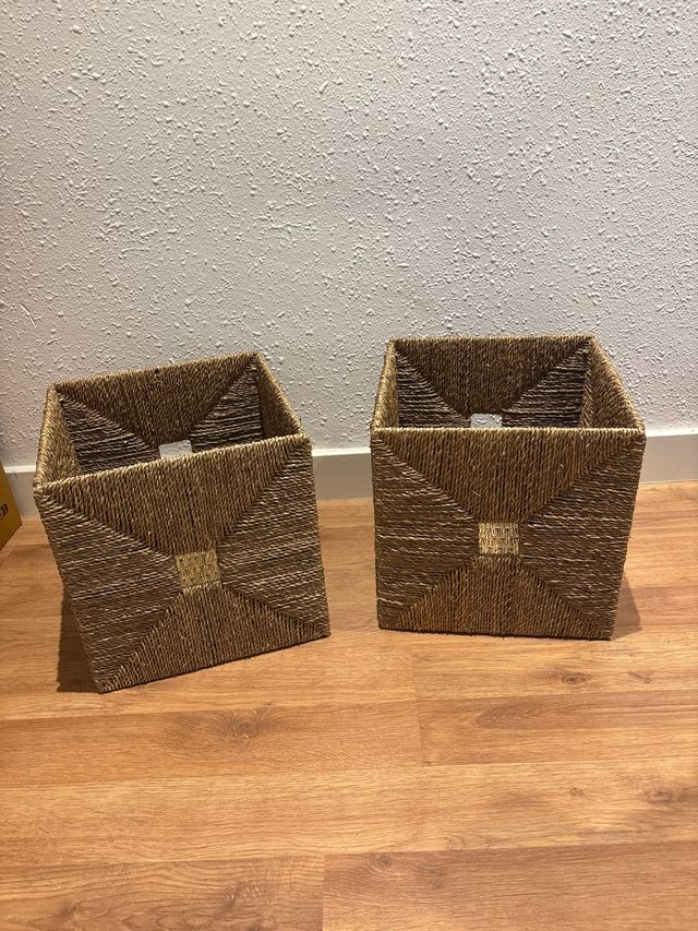Cestos de mimbre (2 unidades)