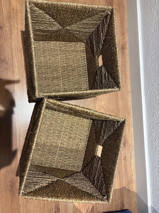 Cestos de mimbre (2 unidades)