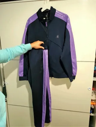 Chándal Adidas Negro y Morado