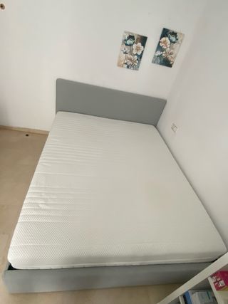 Cama 160x200 Kabusa Gris Claro