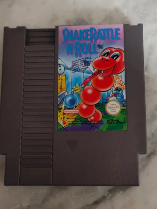 Snake Rattle 'n' Roll NES Cartuccia Gioco Nintendo