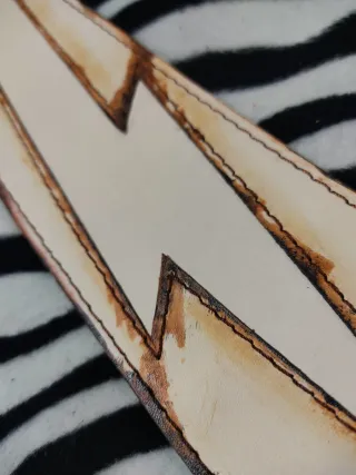 Correa Rayo envejecido 100% cuero guitarra o bajo