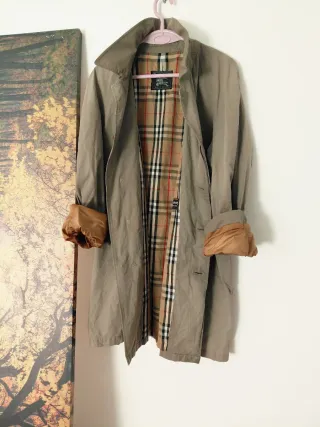 Gabardina Burberrys Vintage Beige gris Multicolor