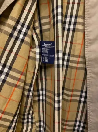 Gabardina Burberrys Vintage Beige gris Multicolor